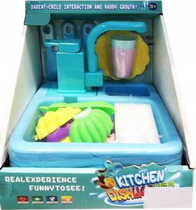 SPOELBAK voor kinderen GELUID Accessoires Keuken BLAUW