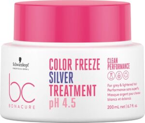 Masker Voor Grijs Haar Schwarzkopf Bonacure Color Freeze Silver (200 ml) pH 4.5