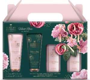 The Luxury Bathing Company: Velvet Rose & Peony Top To Toe Essentials Gift Set