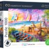 Trefl Vakantietijd Uitzicht op Zeilboten Puzzel - 1000 Stukjes Legpuzzel - Vanaf 12 jaar