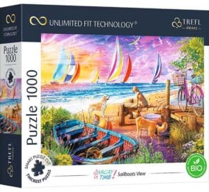 Trefl Vakantietijd Uitzicht op Zeilboten Puzzel - 1000 Stukjes Legpuzzel - Vanaf 12 jaar