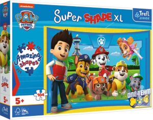 Trefl Pups Vrienden Viacom PAW Patrol XL Legpuzzel - 104 stukjes - Vanaf 3 jaar