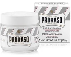 PRORASO WHITE PRE-SHAVE CREME GREEN TEA AND OATMEAL 100 ML