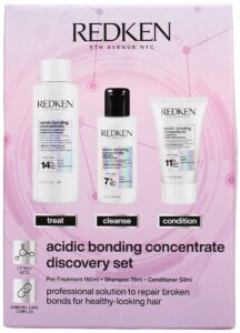 Redken 3pc Set Acidic Bonding Concentrate Discovery 75ml Shampoo 50ml Conditioner 150ml Hair Treatment