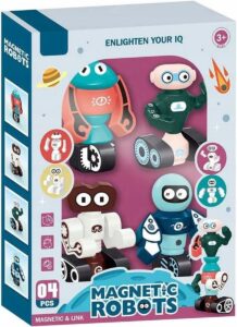 MAGNETISCHE BOUWBLOKKEN ROBOTS 4 STUKS MAGNEET
