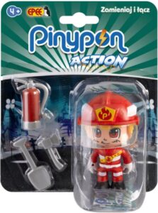 Pinypon Action Brandweerman Speelfiguur - 7 cm - met accessoires