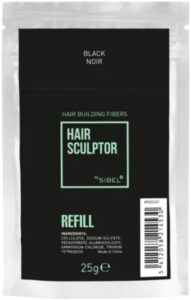 Sibel - Hair Sculptor Hair Building Fibers Refill - Zwart - 25 gr